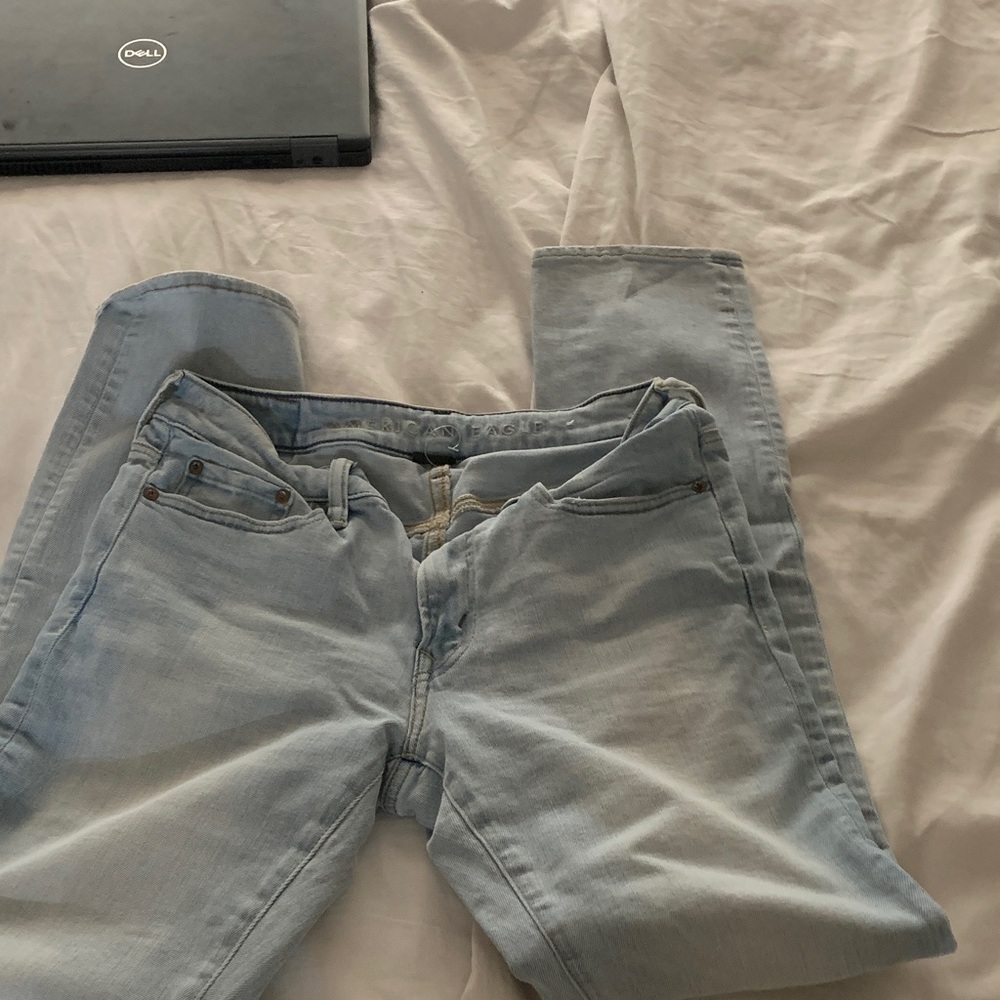 American Eagle Outfitters Light Blue Skinny Jeans